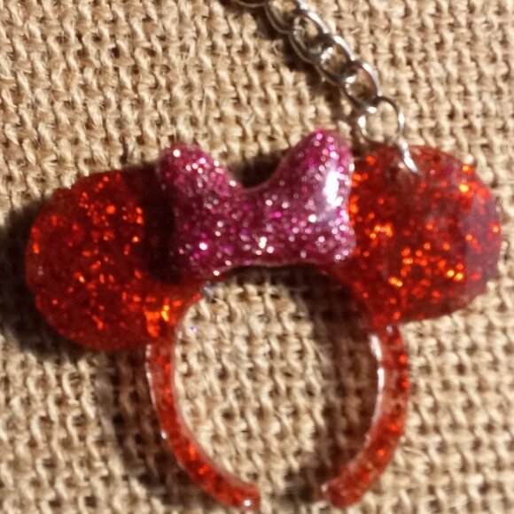 Minnie mouse ears Keychain - Picture 2 of 3